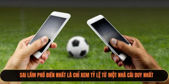 Sai lầm phổ biến nhất là chỉ xem tỷ lệ từ một nhà cái duy nhất