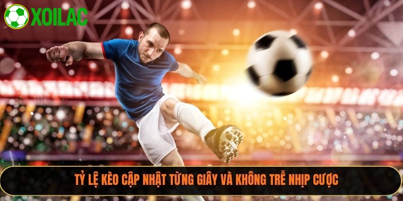 Tỷ lệ kèo cập nhật từng giây và không trễ nhịp cược