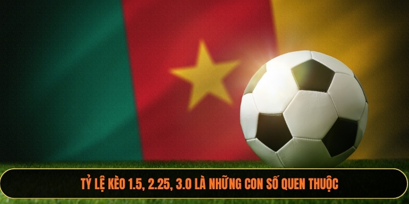 Tỷ lệ kèo 1.5, 2.25, 3.0 là những con số quen thuộc